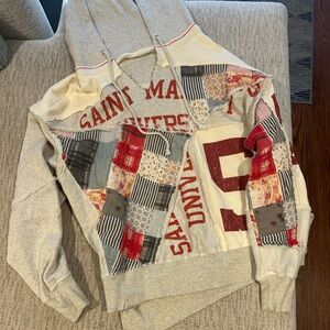 Free People Multicolor Patchwork Hoodie